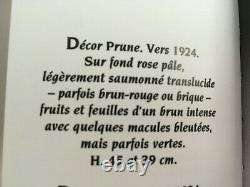 Vase Schneider décor prune vers 1924 LE VERRE FRANCAIS art déco
