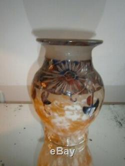 Vase signé CHARDER pâte de verre art-déco le verre français