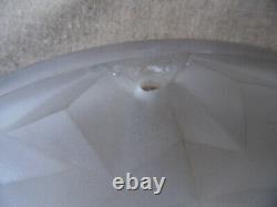 Vasque Coupe Abat Jour Ancien En Verre A Prisme Art Deco Annees 30 Numerote 519